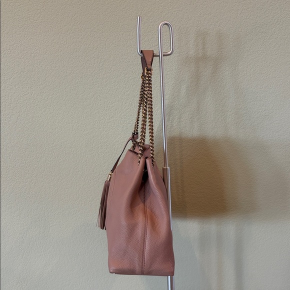 Gucci Soho Chain Shoulder Leather Tote Bag, Medium, Dusty Rose, Mint Condition - Picture 5 of 13
